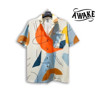 เสื้อเชิ้ตพิมพ์ลายฮาวาย AWAKE   AW00045