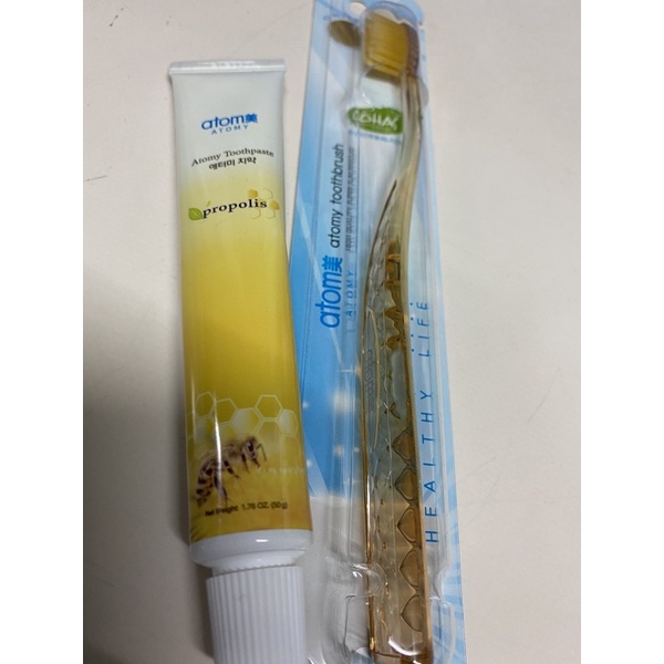ยาสีฟัน 50G+แปรงสีฟัน ATOMY ชุดเดินทาง (คละสี/หรือแจ้งสีทางแชท)