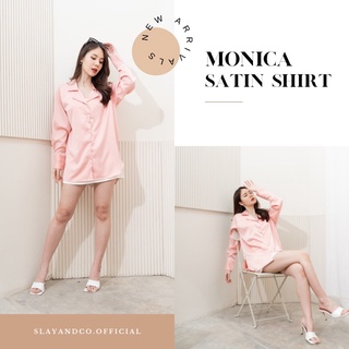 Monicaaa satin shirt