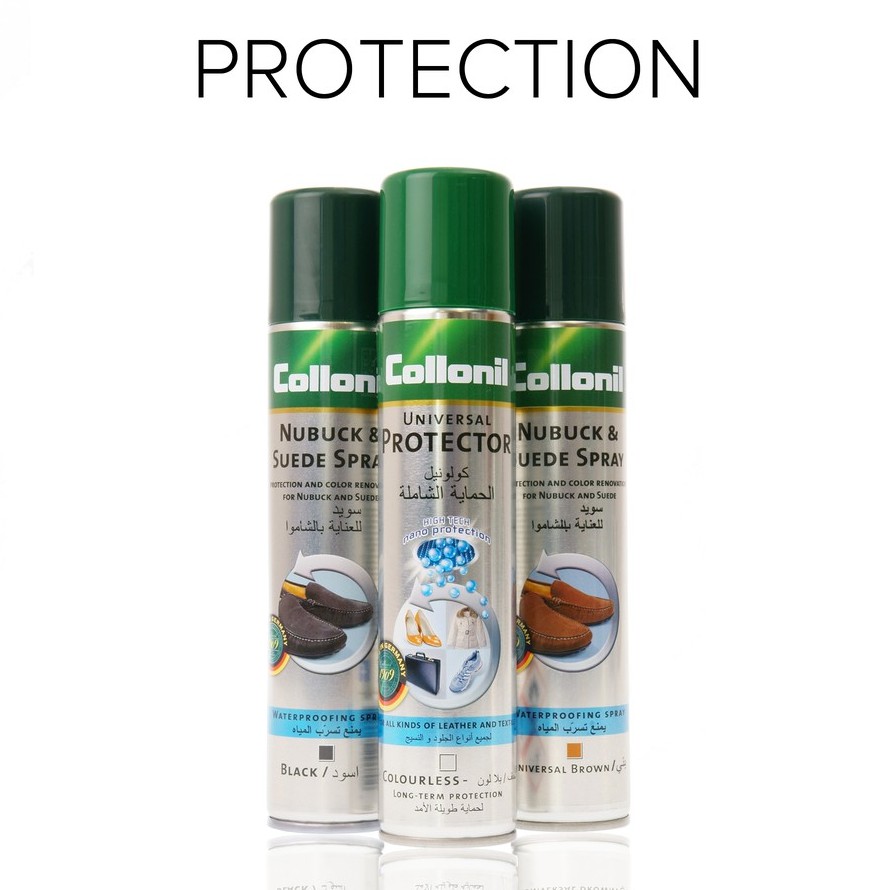 Collonil Universal Protector Spray 200ml โคโลนิลสเปรย์กันน้ำสำหรับหนังทั่วไปและผ้า