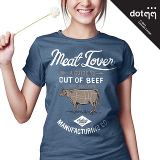 Dotdotdot เสื้อยืดสำหรับผู้หญิง ลาย Meat Lover - Navy Blue