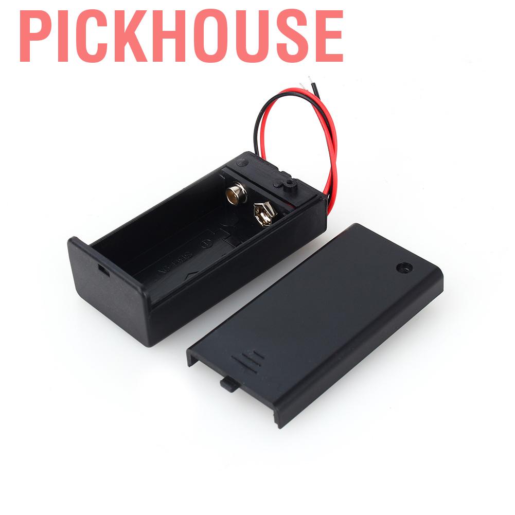 [PCK] 9V Volt PP3 Battery Holder Box DC Case w/ Wire Lead ON/OFF