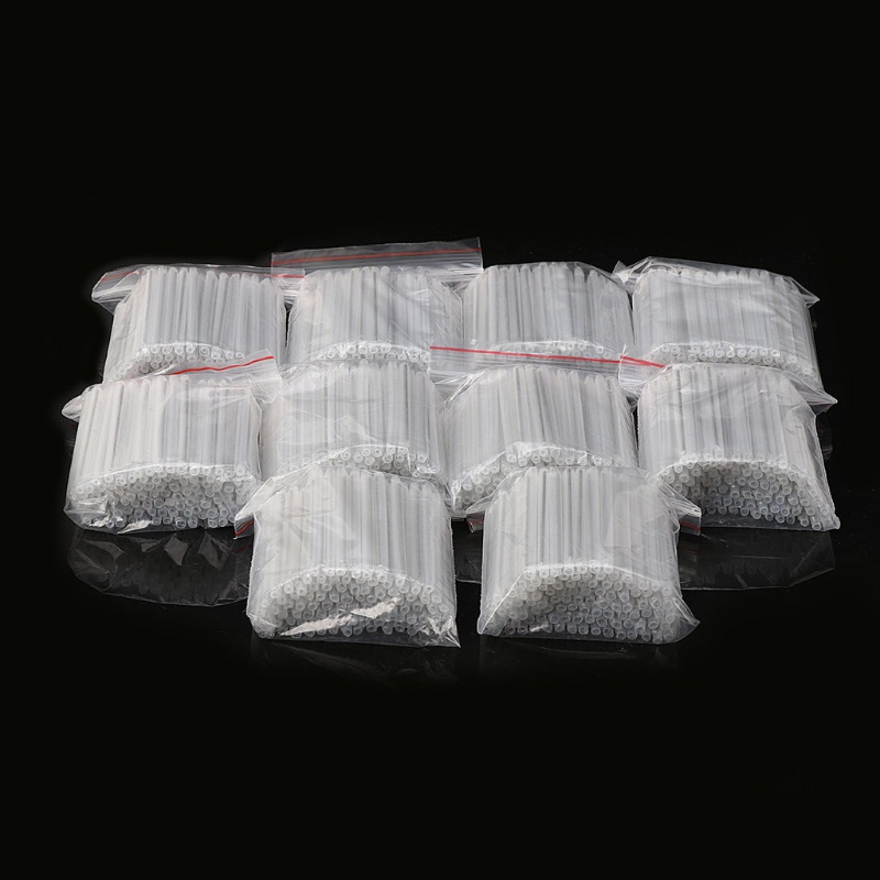 PCF* 1000PCS Single Core 60 มม.เส้นใยเปลือยเส้นใยพิเศษความร้อนหดตัวหลอดเชื่อมต่อ