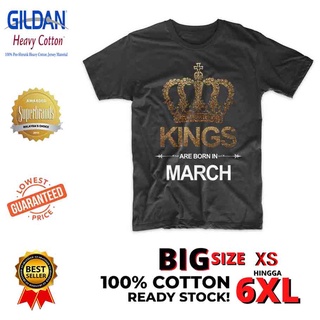 เสื้อผ้าผชเสื้อยืดแขนสั้นลําลอง พิมพ์ลาย LLM Kings Are Born In March Anniversary Series คุณภาพสูง พลัสไซซ์ แฟชั่นสําหรับ