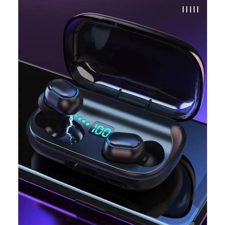 Wireless bluetooth 5.0 headset TWS T11 หูฟังไร้สาย stereo call headset Battery display TWSหูฟังสเตอริโอ