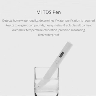 Xiaomi TDS Water Quality Tester Pen เครื่องมือตรวจคุณภาพน้ำ แบบปากกา ตรวจสอบอย่างรวคเร็ว