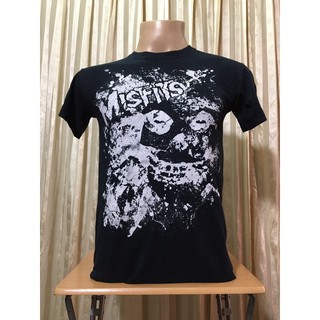 เสื้อยืดผ้าฝ้ายพิมพ์ลายแฟชั่นเสื้อวงมือสอง VINTAGE 2008 MISFITS Size S มือ2