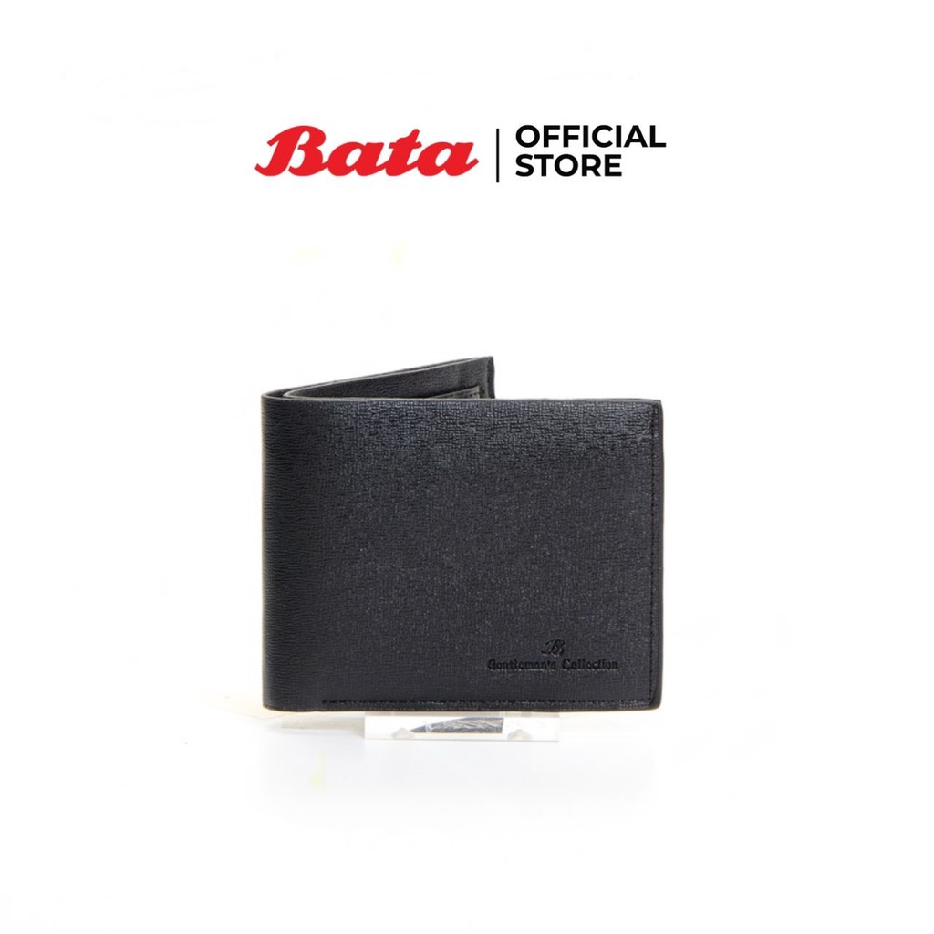 Bata MEN'S WALLET กระเป๋าสตางค์ชาย แบบพับ ยาว 12 ซม x สูง 10 ซม x กว้าง 1.5 ซม สีดำ รหัส 9926383 / สีน้ำตาล 9924383