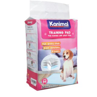 Kanimal Training Pad size M (45x60cm) 50ชิ้น แผ่นรองซับ