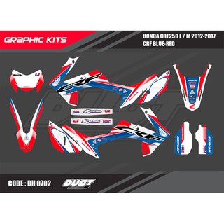 สติ๊กเกอร์วิบาก Honda CRF 250 L ทั้งคัน Graphic kit สติ๊กเกอร์เคลือบเงา สุดคุ้ม