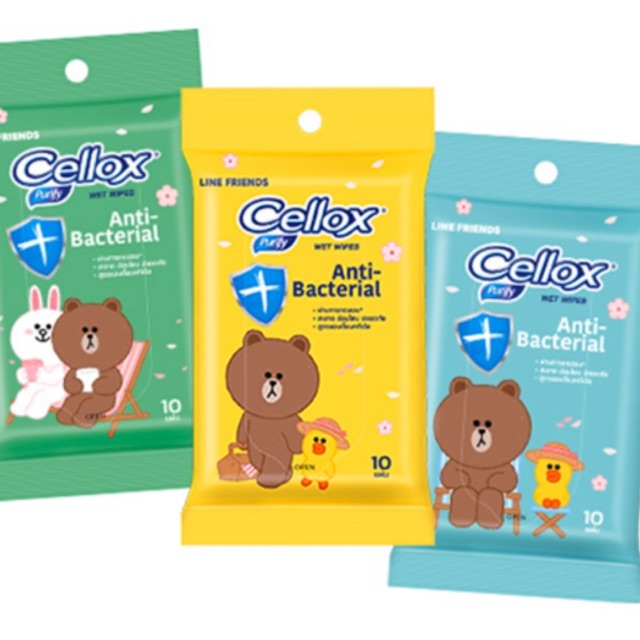 🛒Cellox Anti-Bacteria Wet Wipes 👍🏻ทิชชู่เปียกCellox สูตร Anti-bacterial สูตรยับยั้งแบคทีเรีย ผ้าเช็ด