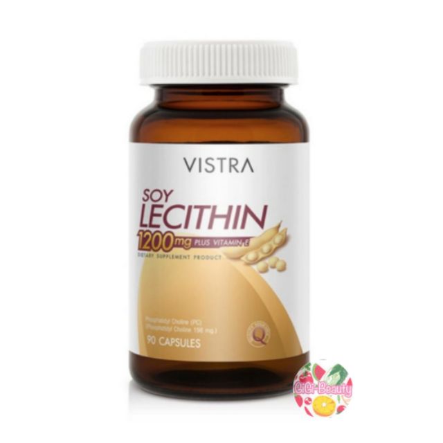 VISTRA Soy Lecithin 1200 mg 90 เม็ด วิสทร้า ซอย เลซิติน