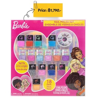 ยาทาเล็บเด็ก แบบไม่ต้องล้างออก ลอกออกได้เลย ของแท้ 💯% USA Barbie Townley Girl Non Toxic Peel Off 18 pcs Nail Polish Set