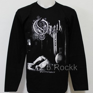 เสื้อยืดแขนยาว Opeth โอเพท L78 ไซส์ยุโรป