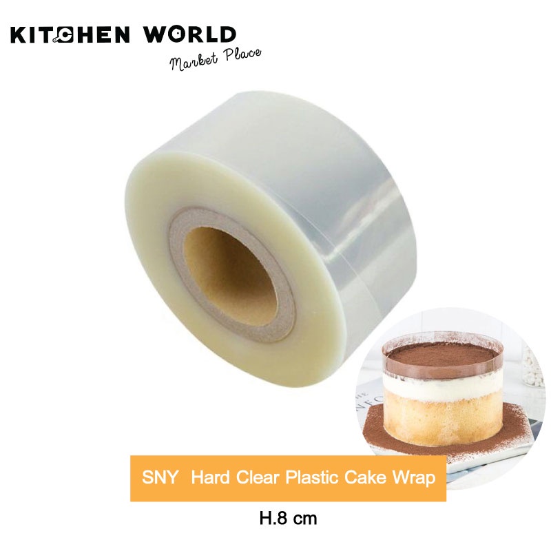 SNY Hard Clear Plastic Wrap Cake / พลาสติกแข็งพันมูสใส
