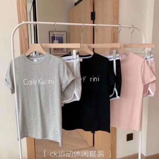 🌸พร้อมส่ง Set Calvin Klein ชุดเสื้อกางเกง สปอร์ต