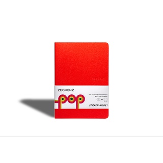 สมุดโน๊ต ZEQUENZ POP  B6 สีแดง "Poppy Red"