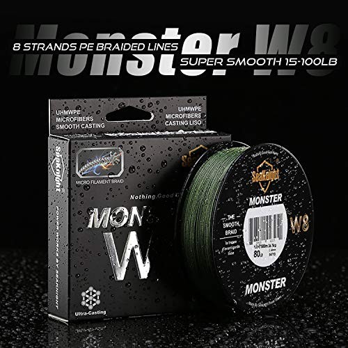 SeaKnight Monster/Manster W8 300M/500M 8 Strands ตกปลา Multifilament PE สาย 8X--- 15lb 20lb 30lb 40l