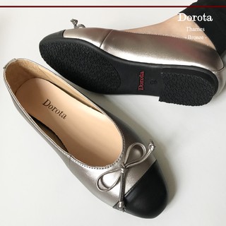 Dorota รองเท้าบัลเล่ห์ รุ่น Thames สี Bronze (รองเท้าส้นแบน/รองเท้าหุ้มส้น/รองเท้าคัทชู)