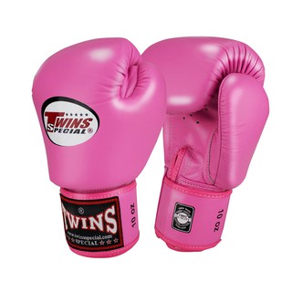 นวมชกมวย TWINS SPECIAL BOXING GLOVES PINK ( BGVL-3 ) สีชมพู นวมทวินส์สเปเชียล เมจิคเทป หนังวัวแท้เกรดพรีเมี่ยม