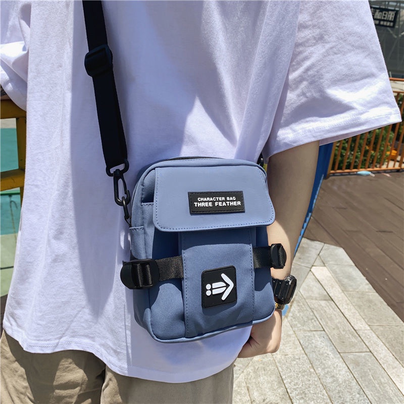 กระเป๋า ผู้สื่อสาร ผู้ชายและผู้หญิงแฟชั่นที่เรียบง่ายนักเรียนกระเป๋าสะพายไหล่สบายๆ