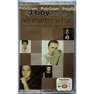 Cassette Tape เทปคาสเซ็ตเพลง Boyzone No Matter What 3 Track Single ลิขสิทธิ์ ซีล