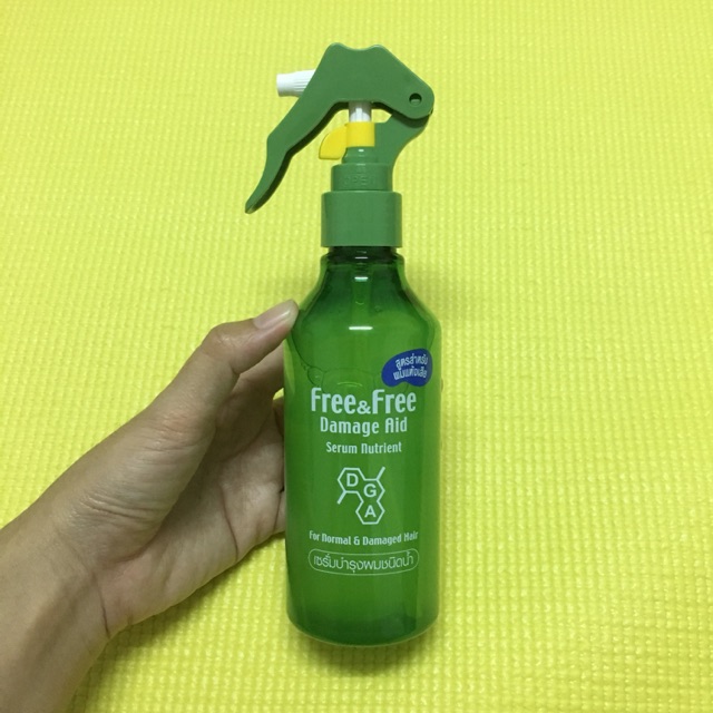 Free & Free Damage Aid เซรั่มบำรุงผมชนิดนำ้ สูตรสำหรับผมเเห้งเสีย หัวปั๊ม 210 มล.