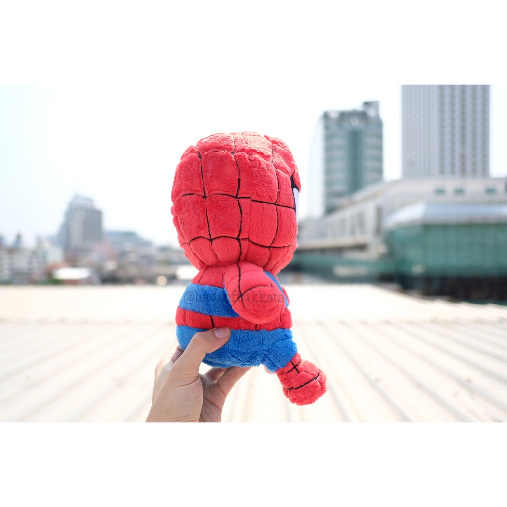 ตุ๊กตา Ironman ไอรอนแมน & Captain America กัปตันอเมริกา & Spiderman สไปเดอร์แมน ผ้าขน ท่านั่ง 9นิ้ว Marvel มาร์เวล ราคา ถูกที่สุด ดีลบีเคเค แกลเลอรีภาพที่ 6