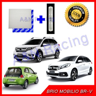 กรองแอร์ พร้อมฝาปิด ฟิลเตอร์ Honda BRIO AMAZE MOBILIO BR-V ฮอนด้า บริโอ อะเมส โมบิริโอ บีอาร์วี บิโอ BRV