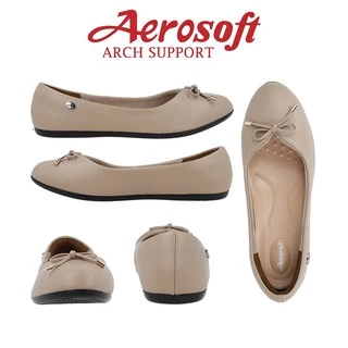 ☁️CW309☁️ รองเท้าคัทชูเพื่อสุขภาพ aerosoft arch support(แอโร่ซอฟ)