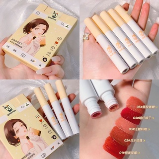 MF191 ลิปเซท5แท่ง(ใหม่/แท้) ลิปเวลเวทแมท ลิปกำมะหยี่ ลิปโคลน สีสวย ติดทน Maffick Velvet Matte Lip Glaze