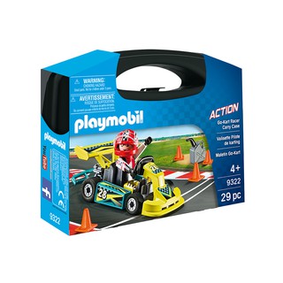 Playmobil 9322 Go Kart, Small แอ็คชั่นฟิกเกอร์ เซ็ตกระเป๋า รถแข่งโกคาร์ท