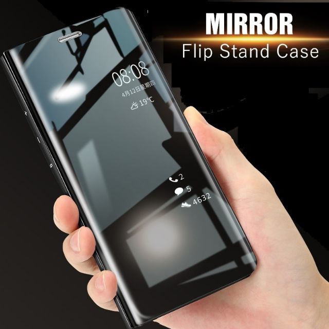 Huawei Mate 20 X 10 9 Honor Play P20 Pro Nova 3 3i เคส Clear View Smart Mirror Standing Flip Cover Case พร้อมส่ง