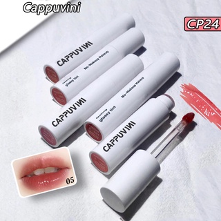 Cappuvini ลิปกลอส เนื้อแมตต์ ให้ความชุ่มชื้น แบบพกพา คุณภาพสูง 3 กรัม