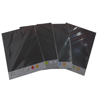 [แพ็ค10 แผ่น] กระดาษสีดำ A4 หลายความหนาให้เลือก Black paper ดำด้านทั้ง2ด้านกระดาษ