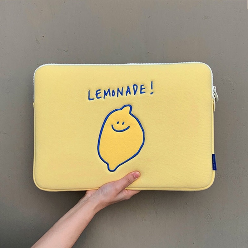 🍋[PRE-ORDER] SECOND MORNING LEMONADE iPAD/LAPTOP POUCH🍋🥝