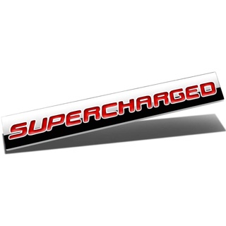 ราคาต่อ 1 ชิ้น โลโก้ เพจ ซุปเปอร์ชาร์จ สีแดง  แต่งรถยนต์ทั่วไป งานโลหะ RED Supercharged Logo Metal Emblem Badge Decal