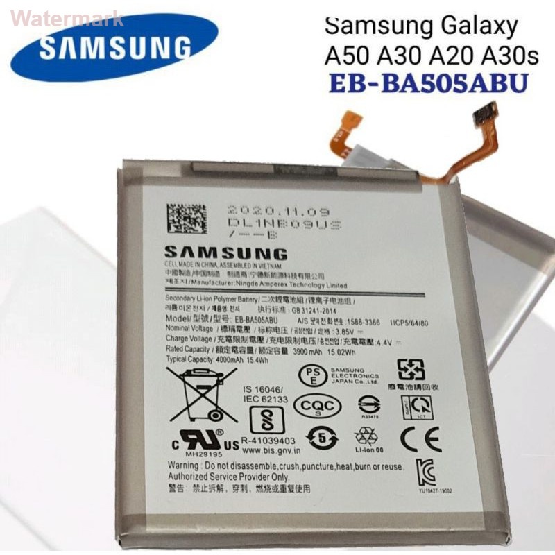 แบตเตอรี่ Samsung Galaxy A50 A30 A20 A30s EB-BA505ABU แบตเตอรี่เดิม