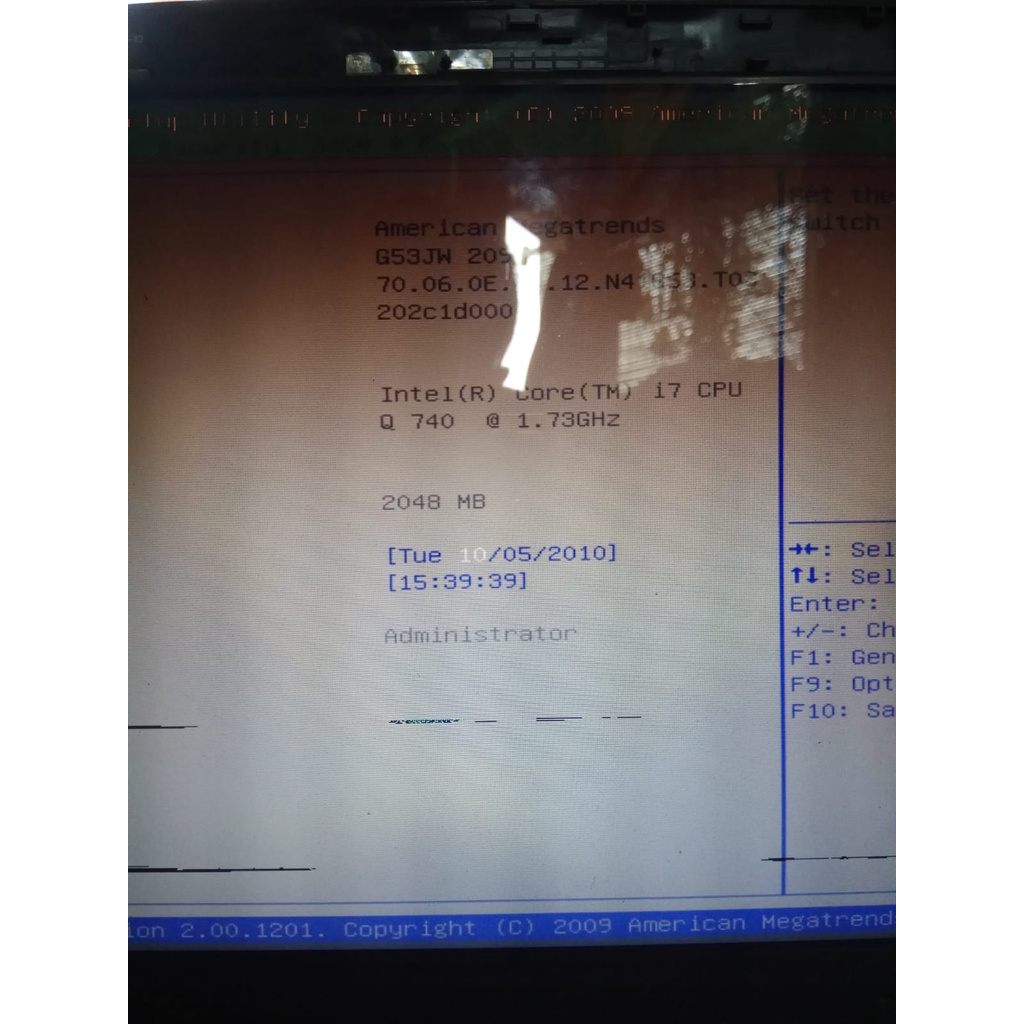 โปรเซสเซอร์แล็ปท็อป Intel Core i7 - CPU Q 740 Gen 1 @ 1.73Ghz