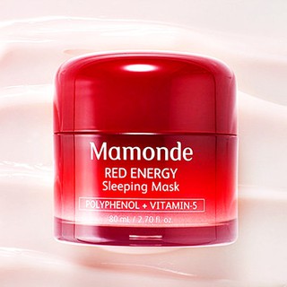 Mamonde Red Energy Sleeping Mask (recovery skin barrier &amp; firming) 80 ml.