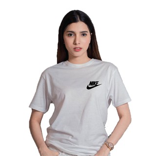 เสื้อ Nike (สีขาว) เสื้อยืดแฟชั่น เสื้อคอกลม ผ้าcotton Fully comb 100% สวมใส่ได้ทั้งหญิงและชาย