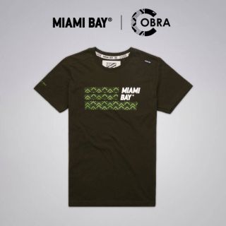 Miami Bay เสื้อยืด รุ่น Cobra สีเขียวขี้ม้า