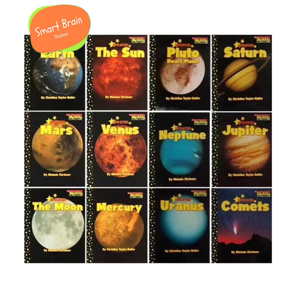 *ส่งทุกวัน* หนังสือเด็กภาษาอังกฤษ ระบบสุริยะจักรวาล Scholastic news Nonfiction readers Earth the Sun Mars  12 books