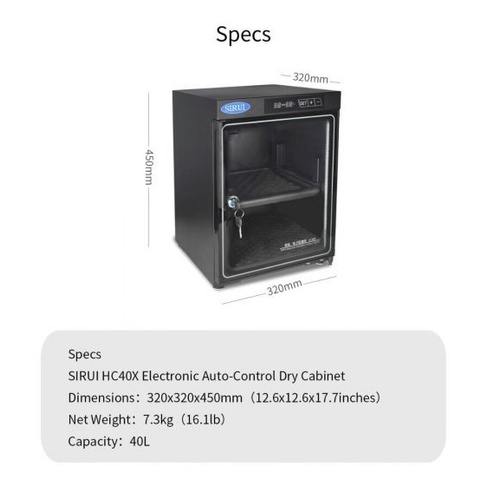 Sirui - HC40X ตู้กันชื้น ประกันศูนย์ไทย 1 ปี