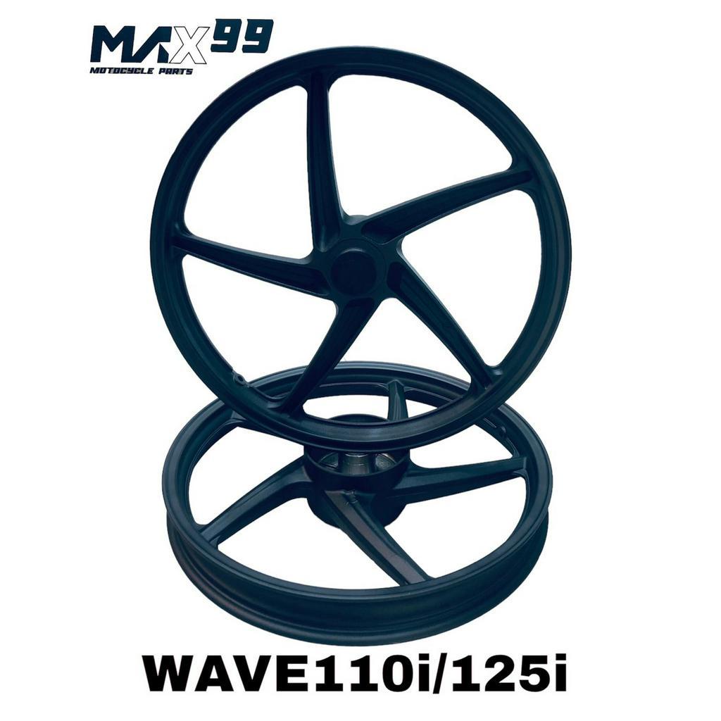 ล้อแม็ก(Racing HL) 17" WAVE 110-I,W-125R,I สีดำ 5N99 รหัสสินค้า045662