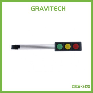 [Gravitechthai]Membrane Switch 3 Circle Buttons - Red/Yellow/Green