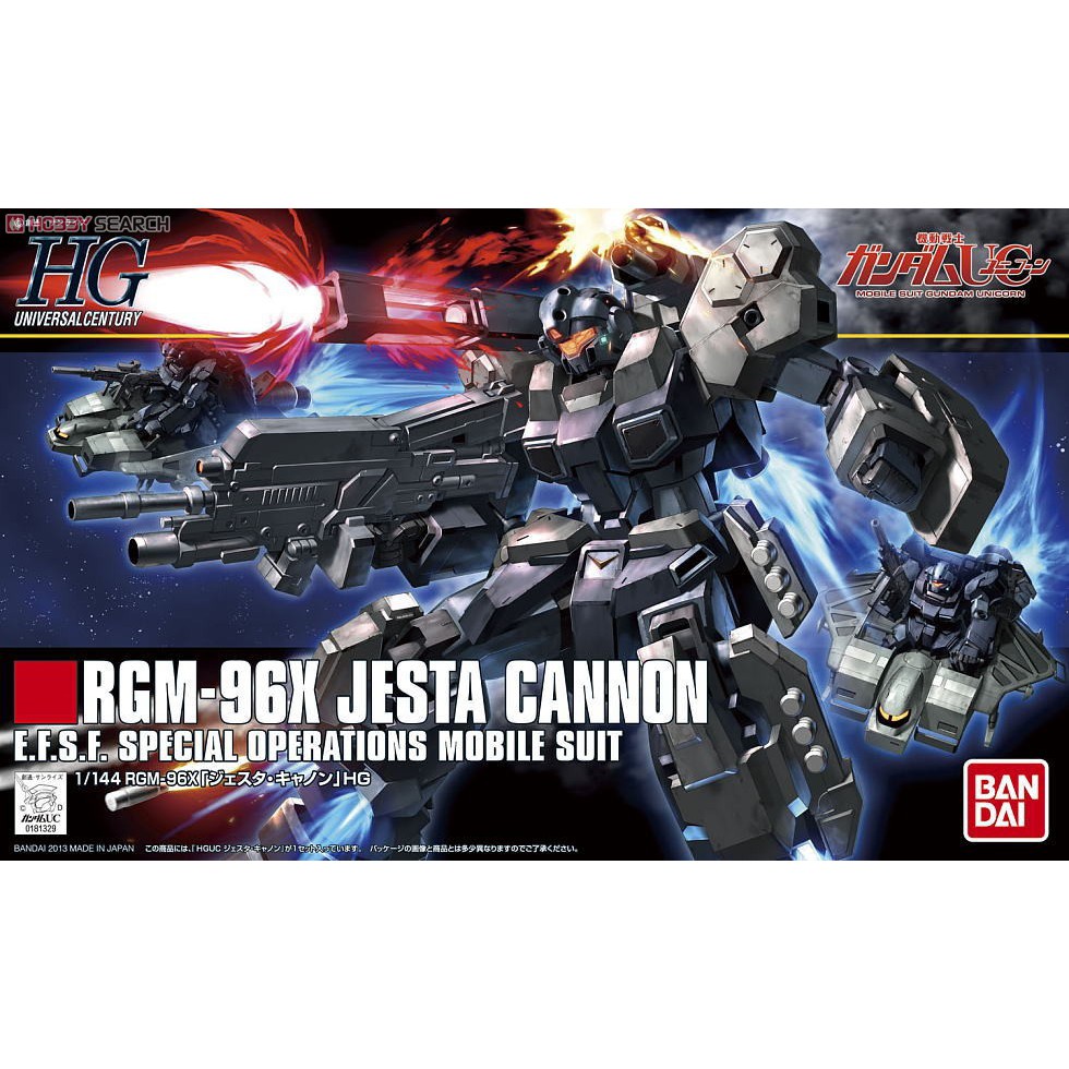 [BANDAI] ASSEMBLY MODEL GUNDAM HG 152 1/144 RGM-96X JESTA CANNON HGUC GUNPLA ของแท้ญี่ปุ่น