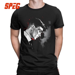 เสื้อยืดผ้าฝ้ายพิมพ์ลายขายดี Comfortable Thomas Shelby Smoking Peaky Blinders Funny Summer Tee Mens