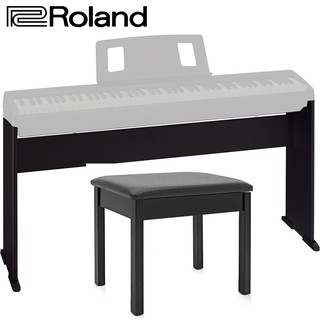 Roland® KSCFP10 PB ขาตั้งเปียโน FP-10 พร้อมเก้าอี้เปียโน สีดำ (FP-10 Piano Stand &amp; Piano Bench, Black Color)