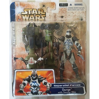 Star Wars Clone Wars Durge Figure with Swoop Bike (3.75" scale)